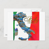 De Italiaanse "Boot" Briefkaart (Voorkant / Achterkant)