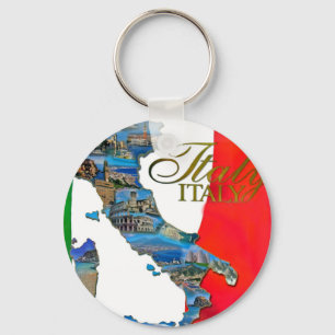 De Italiaanse "Boot" Sleutelhanger