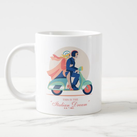 De Italiaanse droom - De witte lotus Extra Grote Beker (Links)