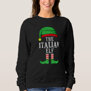 De Italiaanse Elf-kerstfamilie komt overeen met gr Trui