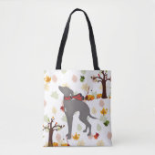 De Italiaanse Herfst van Greyhound Dog Autumn Canv Draagtas (Voorkant)