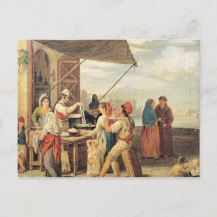 De Italiaanse markt Briefkaart