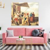 De Italiaanse markt Canvas Afdruk (Insitu (Woonkamer))