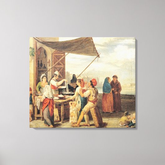 De Italiaanse markt Canvas Afdruk (Voorkant)