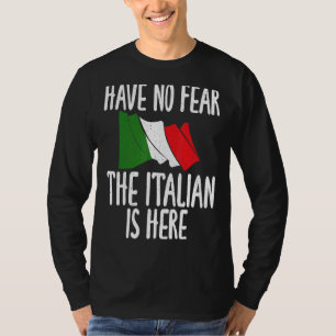 De Italiaanse vlag is hier in Italië. T-shirt