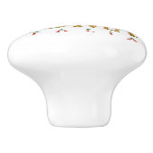 De Italiaanse vlag Keramische Knop (Zijkant)