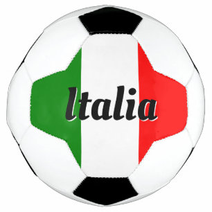 De Italiaanse Vlag van Italië van de Douane van Voetbal