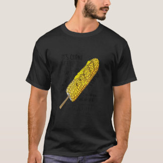 De Itu2019s kan een grote bobbel vormen met knoppe T-shirt