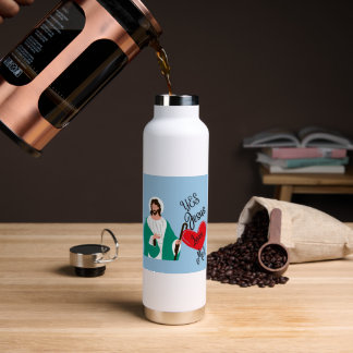 De "Ja, Jezus houdt van mij" waterfles