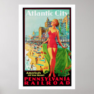 De Jaarlijkse Toevlucht van ~America van Atlantic Poster
