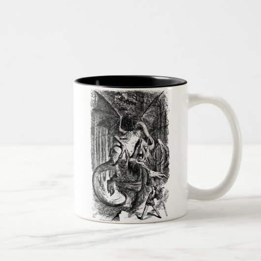 De Jabberwocky Tweekleurige Koffiemok (Rechts)