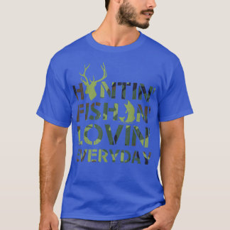 De jacht houdt van alledaagse kamo t-shirt
