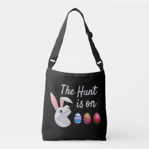 De jacht is geopend Paashaas Eierenschat Crossbody Tas