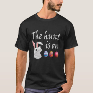 De jacht is op paaskonijnenjacht t-shirt
