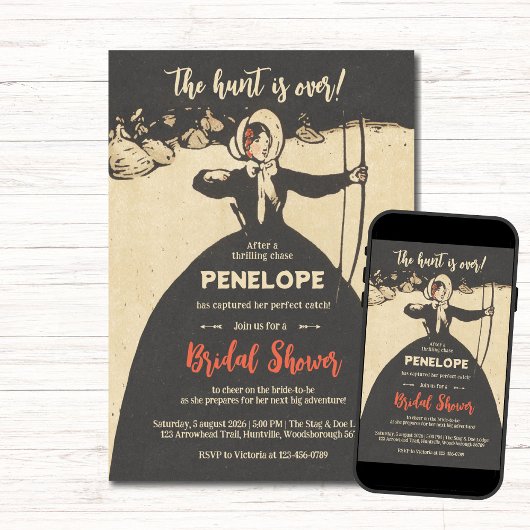 De jacht is over het Vrijgezellenfeest Kaart