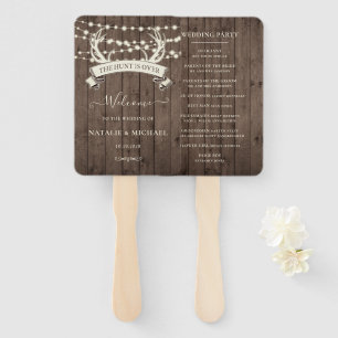 "De jacht is voorbij" Rustic Barn Evening Wedding Handwaaier