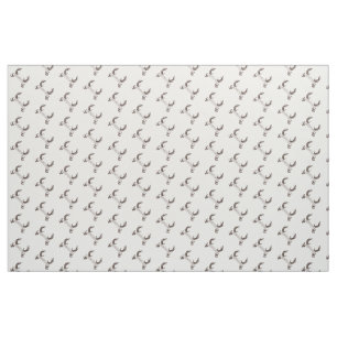 "De jacht is voorbij" Rustic Deer Antler Banner Stof
