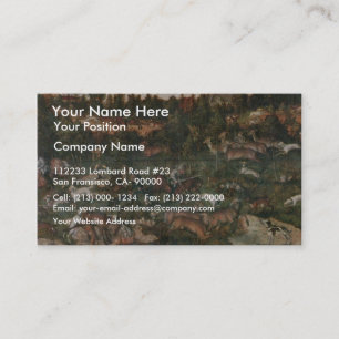 De jacht op de baarmoeder en de boer door Cranach  Visitekaartje