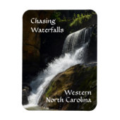 De jacht op watervallen Western North Carolina Fot Magneet (Verticaal)