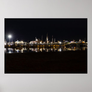 de jachthaven van de Provincie Poster