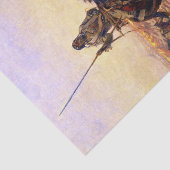 "De jachtpartij" van Charles Russell Tissuepapier (Detail)