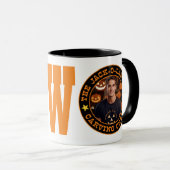 De Jack-O-Lantern Carving Crew Foto Monogram Mok (Voorkant rechts)