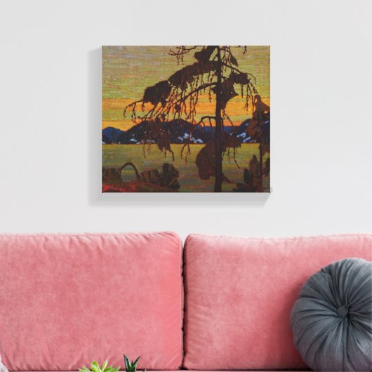 De Jack Pine Canvas Afdruk (Insitu (Woonkamer))