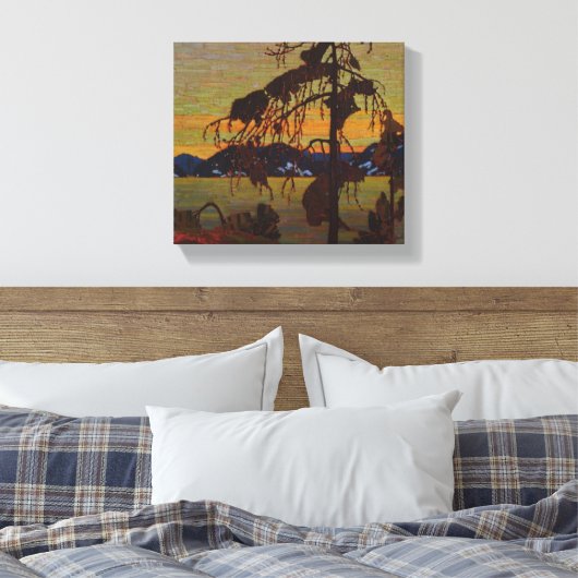 De Jack Pine Canvas Afdruk (Insitu (Slaapkamer))