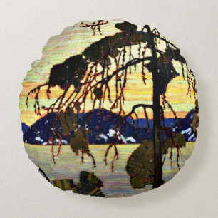 De Jack Pine Rond Kussen