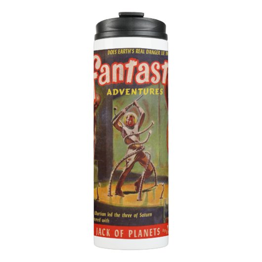 De Jack van Planeten - Sterren - Scifi - Astronaut Thermosbeker (Voorkant)