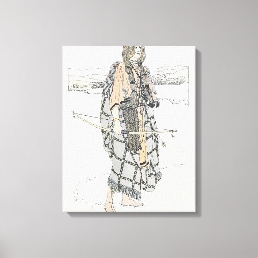De jager (door Ann Macbeth) Canvas Afdruk (Voorkant)