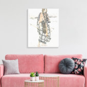 De jager (door Ann Macbeth) Canvas Afdruk (Insitu (Woonkamer))
