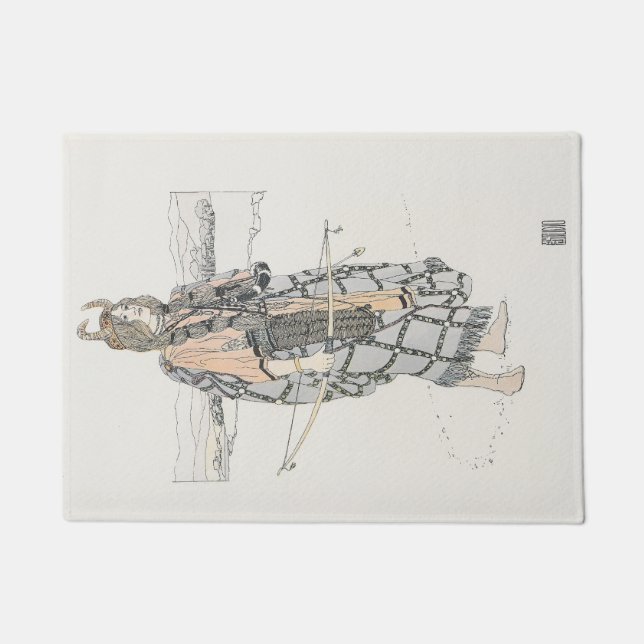 De jager (door Ann Macbeth) Deurmat (Voorkant)