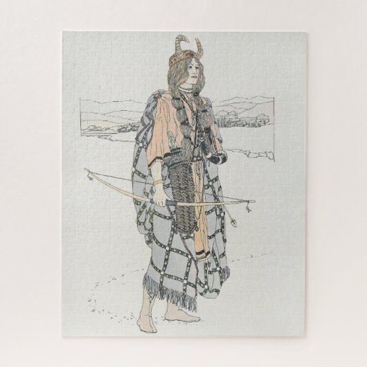 De jager (door Ann Macbeth) Legpuzzel (Verticaal)