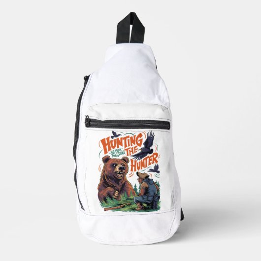 De jagers nederige ontmoeting jacht grappig sling bag (Voorkant)