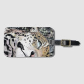 De Jaguar ~ gekleurd Bagagelabel (Voorkant (horizontaal))