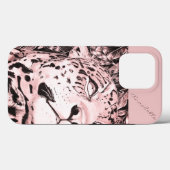 De Jaguar (roze) Case-Mate iPhone Case (Achterkant (horizontaal))