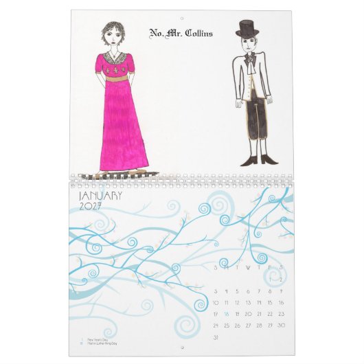 De Jane Austen Art Kalender (Jan 2027)