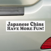 De Japanners hebben meer plezier! -Bumpersticker Bumpersticker (Op auto)