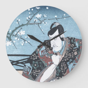 De Japanse Acteur van Kabuki van de Winter ukiyo-E Grote Klok