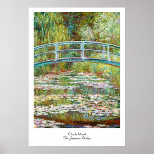 De Japanse brug 1899 Claude Monet Poster