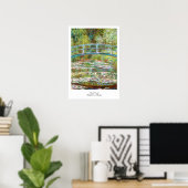 De Japanse brug 1899 Claude Monet Poster (Thuiskantoor)