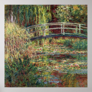 De Japanse brug Claude Monet Poster