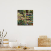 De Japanse brug Claude Monet Poster (Keuken)