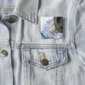 De Japanse drukmodule Kibo Vierkante Button 5,1 Cm (In situ)