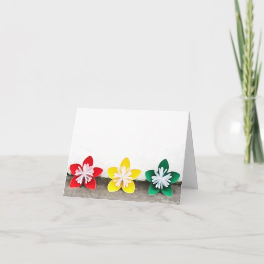 De Japanse Kaart van de Nota van de Bloemen van de (Voorkant)