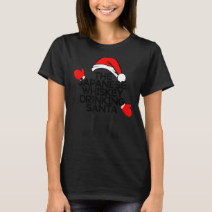 De Japanse Whiskey Drink Santa Funny Holiday T-shirt