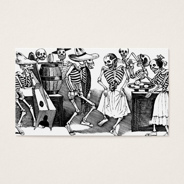 "De Jarabe dansen in de andere wereld" Visitekaartjes (Voorkant)