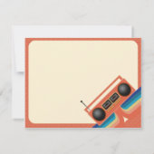 De jaren 80 Tapedeck Party Kaart (Achterkant)