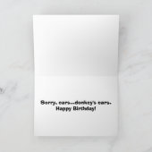 De jaren/de orenkaart van de ezel kaart (Binnen)